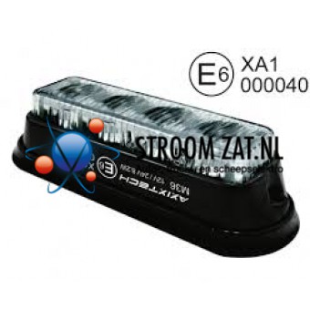 LED flitser Axixtech Tact 04 4 Leds ECE vlakke montage Wit